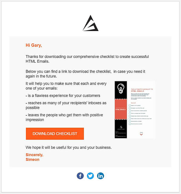 checklist email checklist_email