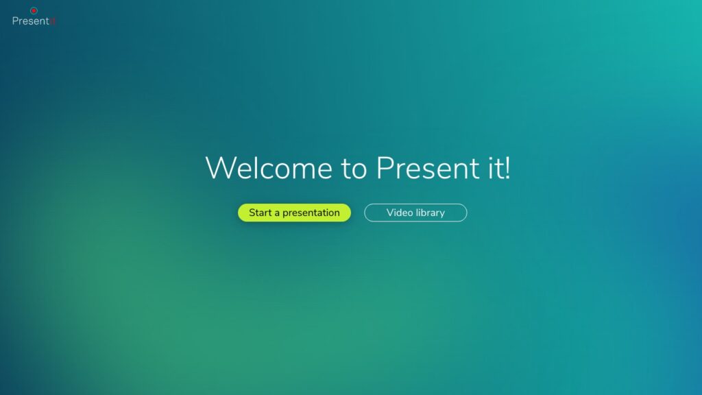 PresentIT - Intro Page