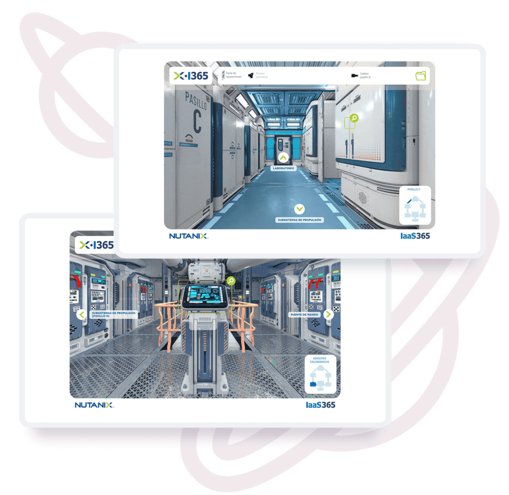 Nutanix escape room screens