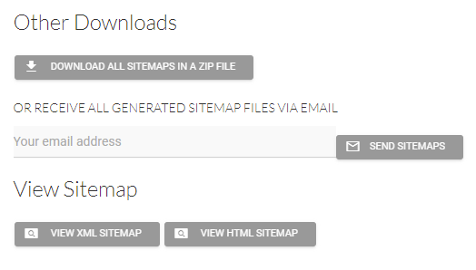 XML Sitemaps download page