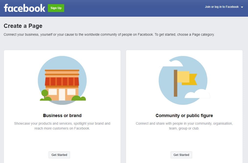 Create a Facebook Business Page