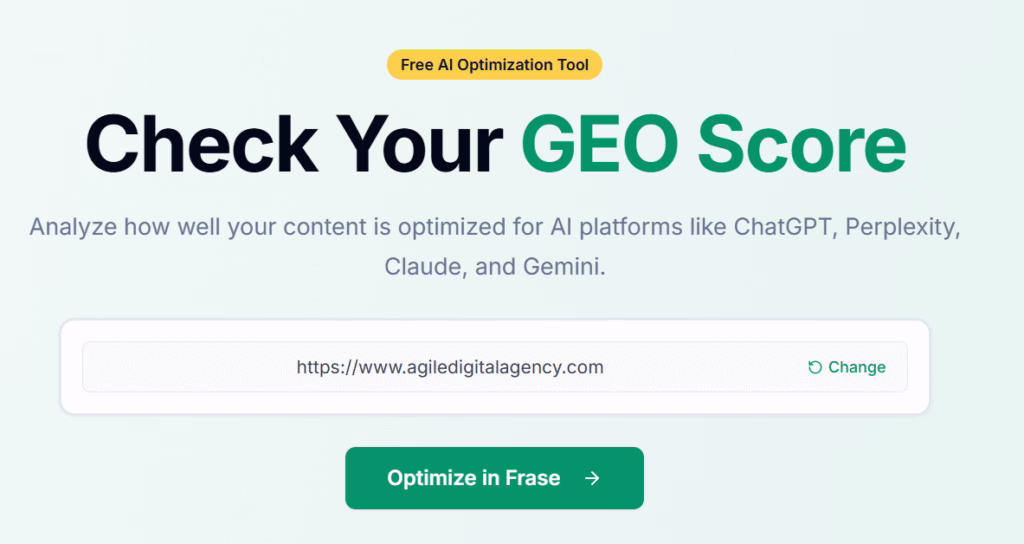 image 1 Check GEO score tool