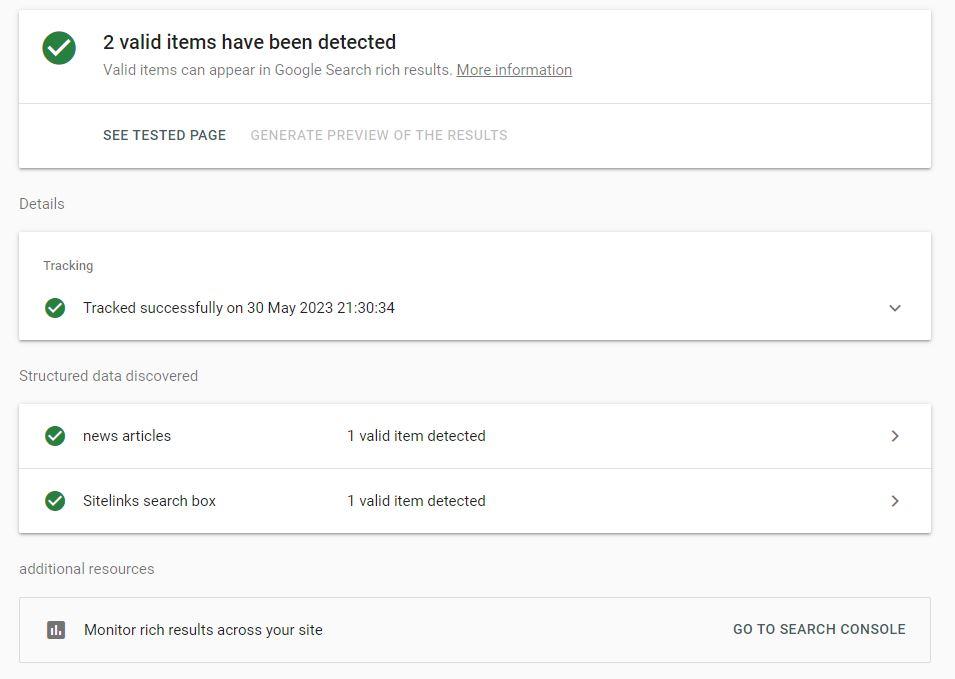 test rich results google Rich snippet tool Google