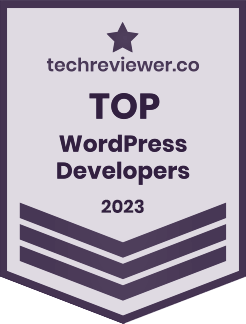 Techreviewer badge: Top WordPress Developers 2023