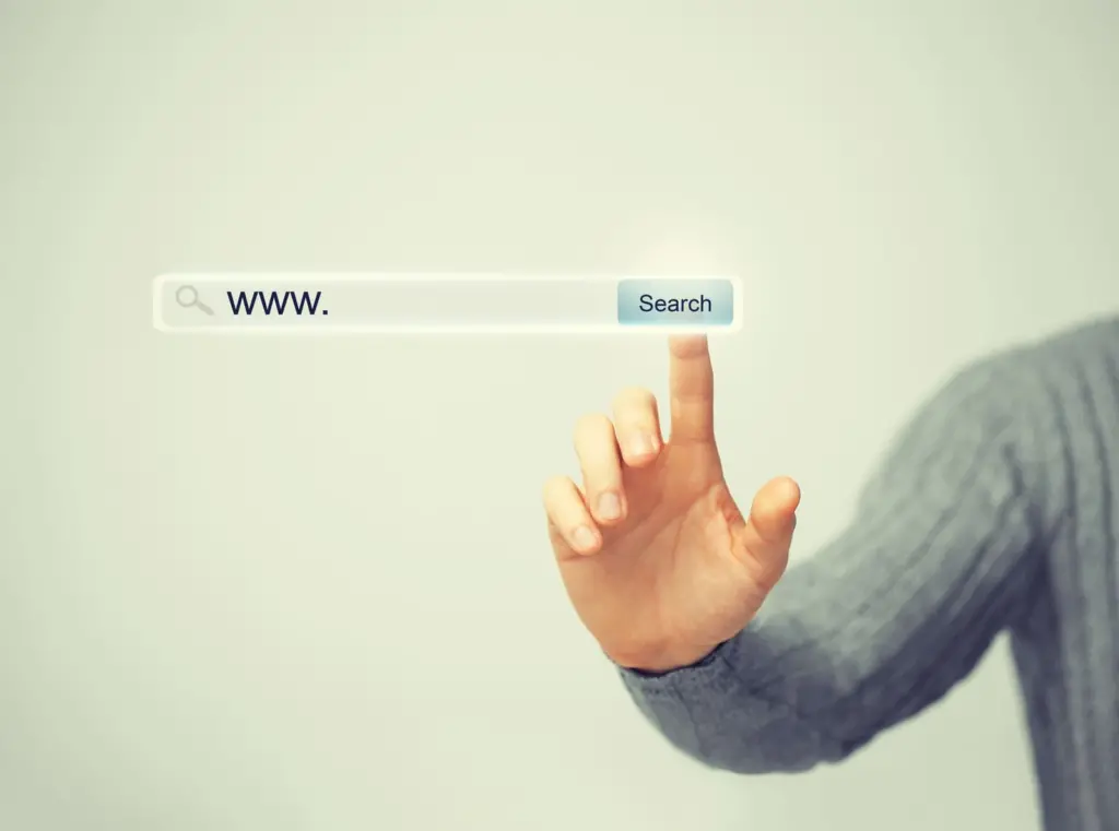 why does google indexing matter Person clicking on a search button