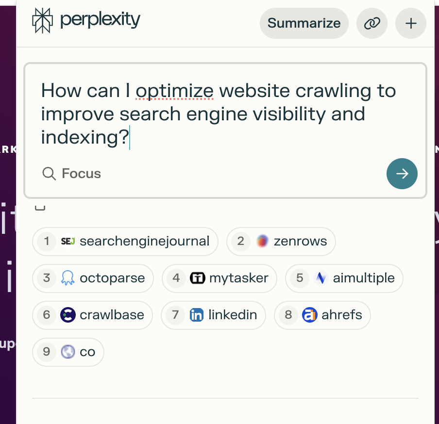 image 5 Perplexity answering my question and showing relevant sources