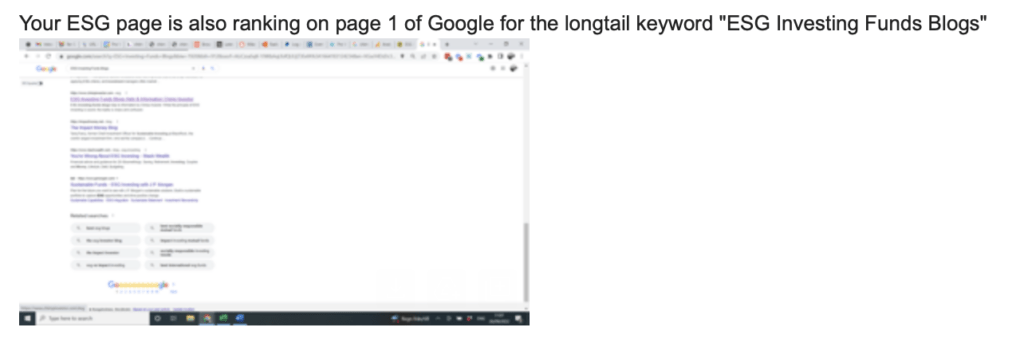 image 7 Website ranking number 1 for irrelevant keyword